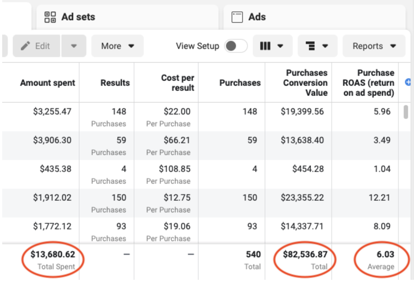 $82,000 at 6 ROAS Meta Ads Results